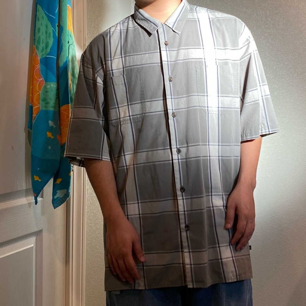 Dickies Button-up T shirt Plaid Gray